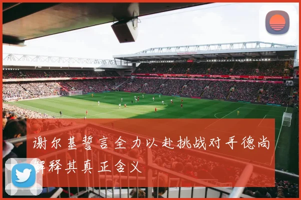 谢尔基誓言全力以赴挑战对手德尚解释其真正含义